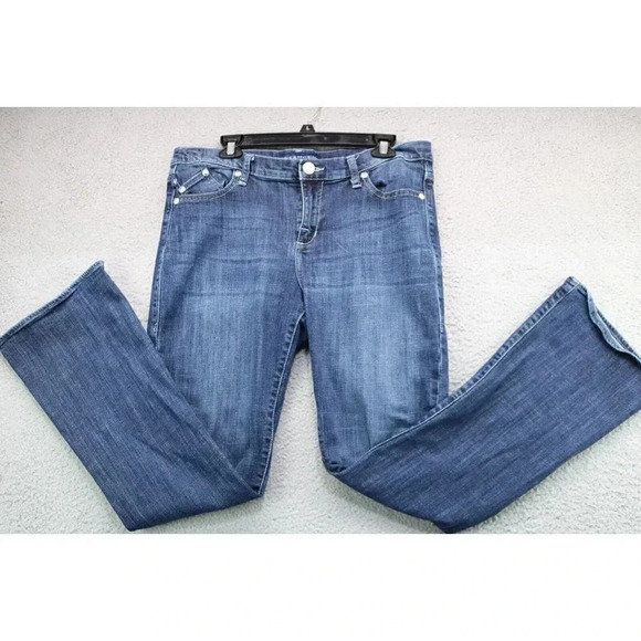 Women's Rock & Republic Kasandra Blue Jeans-Size 16M-Distressed - Picture 6 of 11